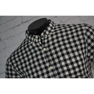 46399-a Denim & Supply Ralph Lauren Dress Shirt Black Plaid Size Large Mens